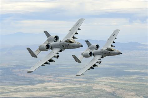 A-10 Thunderbolt II aircraft taking off from Davis-Monthan Air Force Base