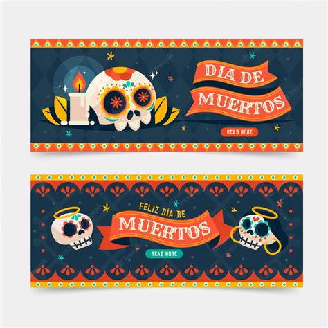 Day of the Dead banner template