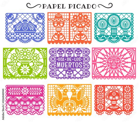 Day of the Dead Papel Picado Templates