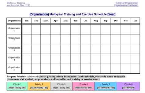 Day template exercise