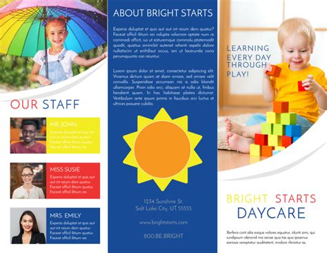 Daycare Brochure Template 2