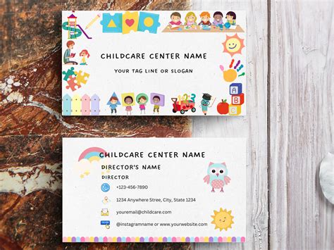 Daycare Business Card Template