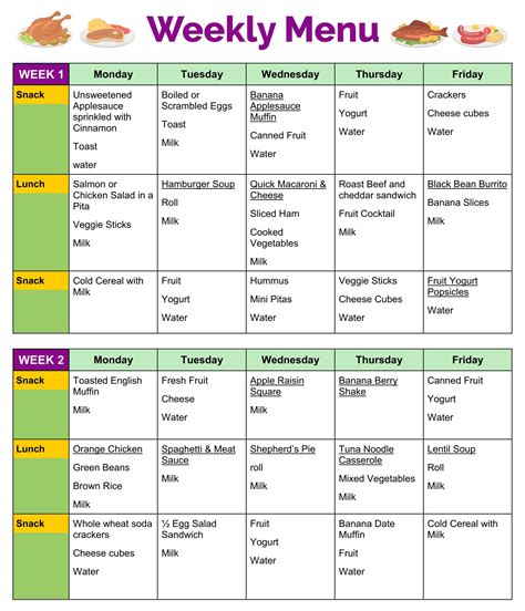 daycare meal planning ideas 10