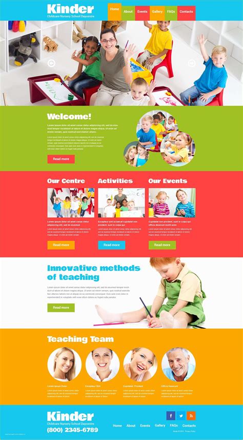 Free Daycare Web Templates for Parents