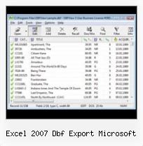 DBF Viewer export to Excel