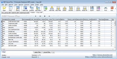 DBF Viewer import to Excel