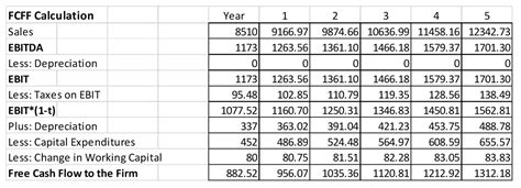 DCF Valuation Example