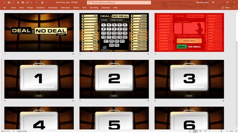 Deal or No Deal PowerPoint Template