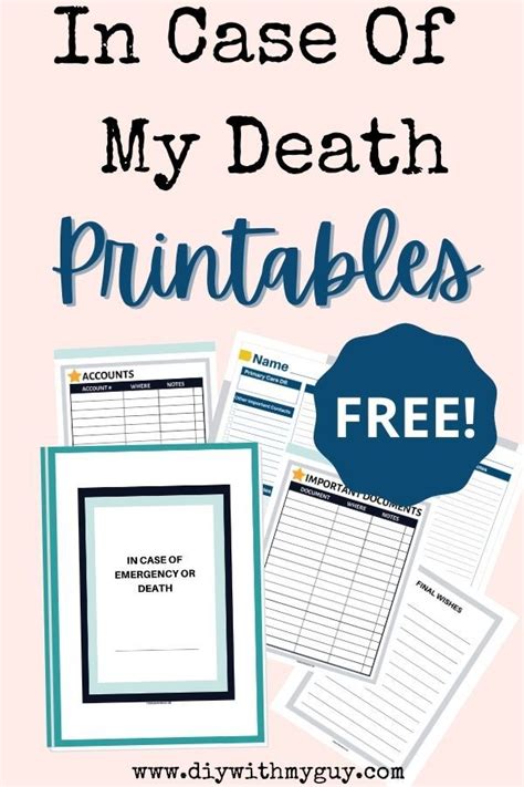 Death Binder Printables 2