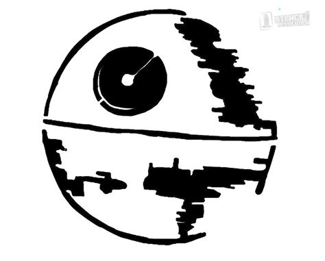 Death Star Pumpkin Stencil