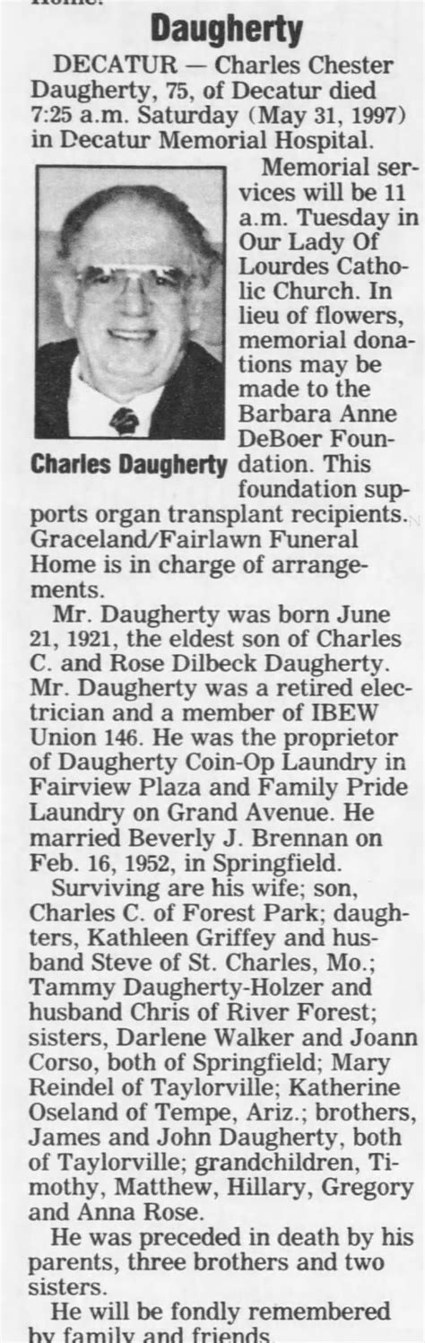 Decatur Herald Review Obituaries Archives