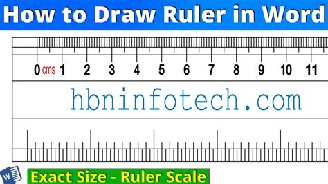 Decimal Ruler Template Microsoft Office