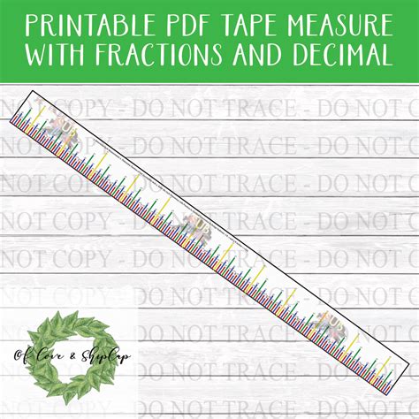 Decimal Ruler Template PDF