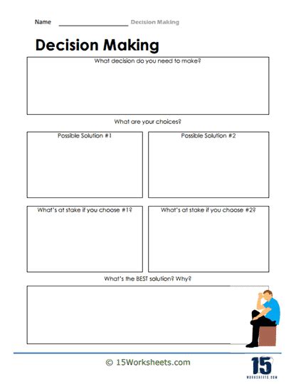 Decision-Making Worksheet for Adults