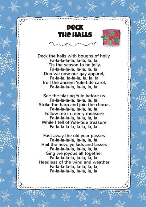 Deck the Halls Christmas Lyrics