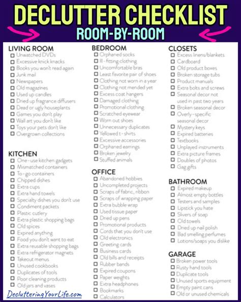 Decluttering Room by Room