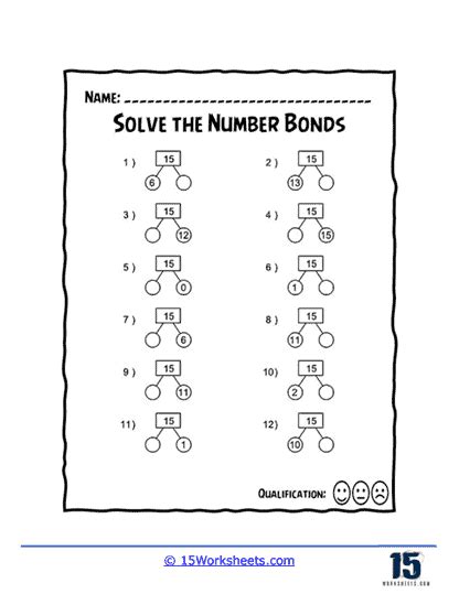 Decomposition of Numbers Worksheets