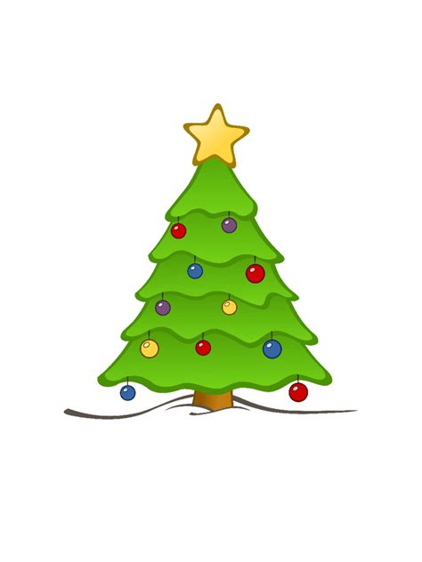 Decorating the Christmas tree template