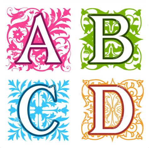 Decorative Alphabet Letter Template