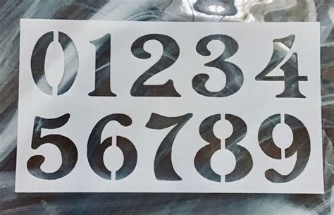 Decorative Number Stencil