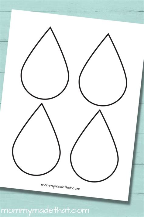 Decorative Raindrop Template