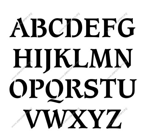 Decorative Stencil Letters