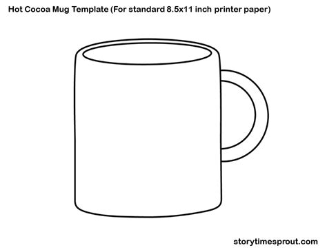 Decoupage Hot Cocoa Mug Template