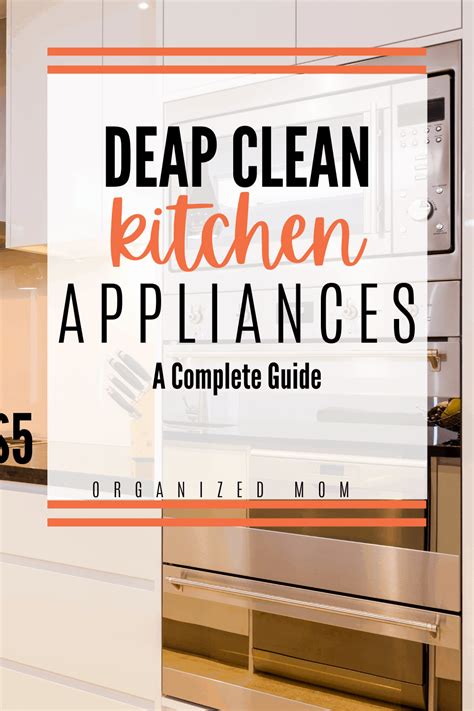 Deep Cleaning Appliances