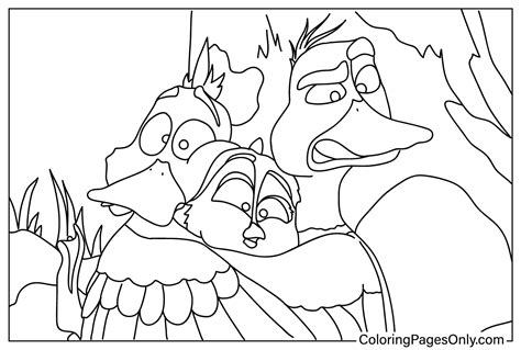 Deer Migration Coloring Page