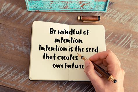 Define Your Intentions