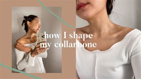 Defined collarbone shape