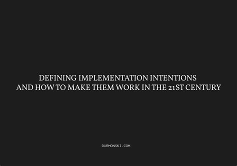 Defining Intentions