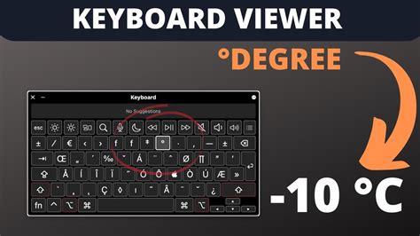 Degree Symbol on Keyboard