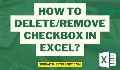 Delete Checkbox in Excel