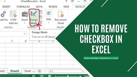 Delete Checkboxes in Excel Method 1