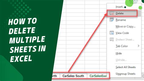 Delete Multiple Sheets VBA