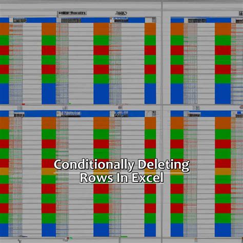 Delete Rows in Excel using Conditional Formatting