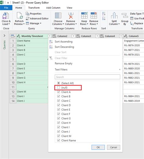 Delete Rows in Excel using Power Query