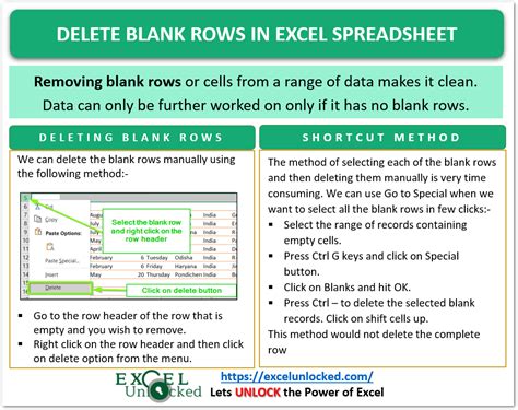 Delete Rows in Excel Tips