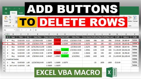 Delete Rows in Excel VBA