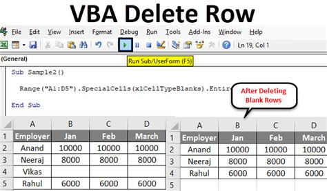 Delete Rows in Excel VBA