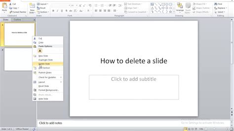 Delete Slide Notes using NotesPage Object