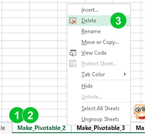 Delete Unused Sheets