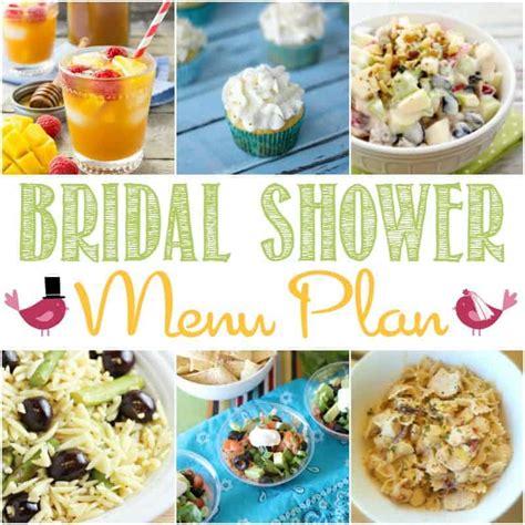 Bridal Shower Menu Ideas