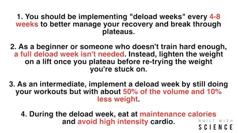 Deload Week Examples