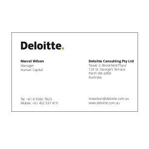 Deloitte Business Card Template 1