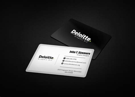 Deloitte Business Card Template 10