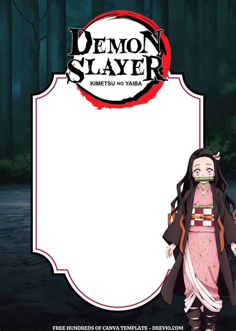 Demon Slayer template 5