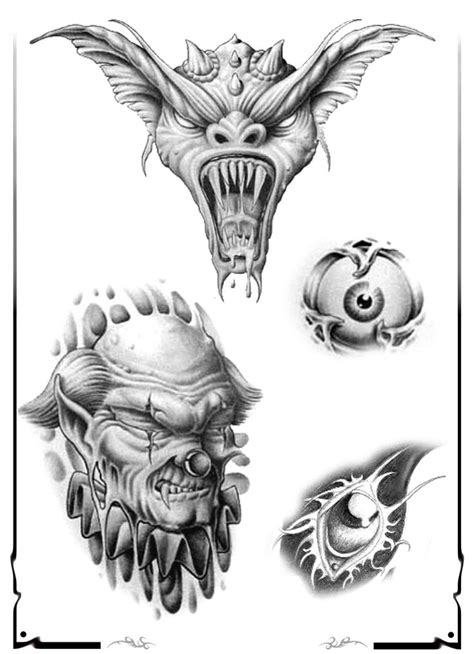 Demon under skin tattoo design inspiration