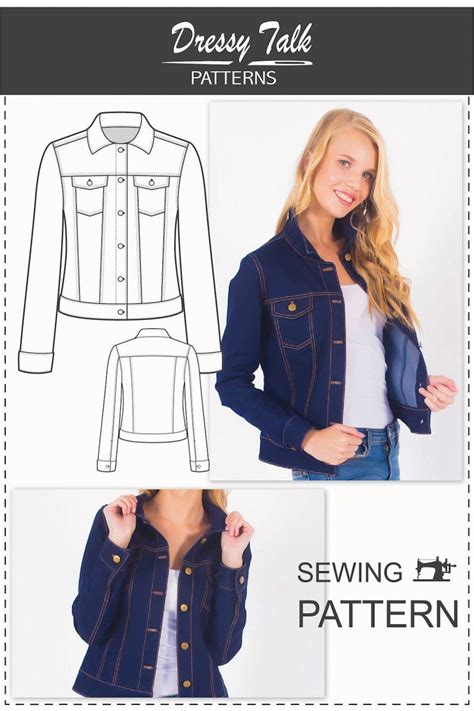 Denim jacket pattern for 18-inch dolls